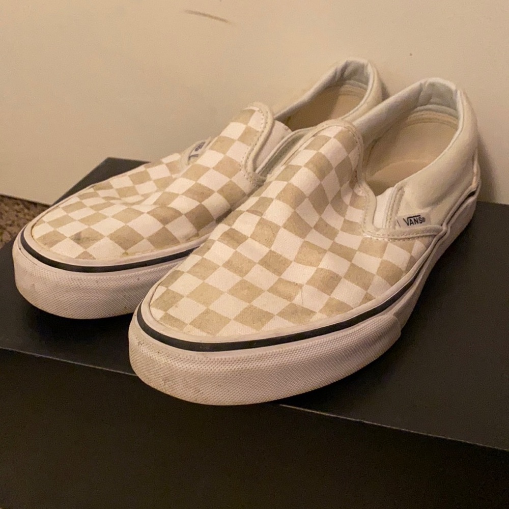 Checkered Slip on Vans